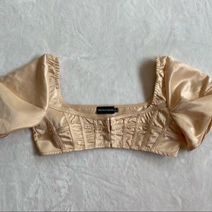 Champagne PLT crop top